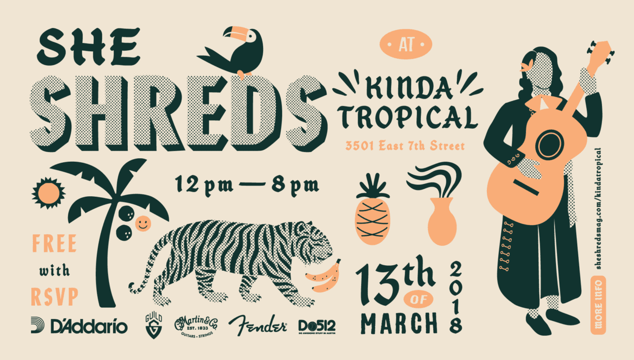 She shreds kinda tropical facebook